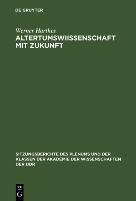 Altertumswiissenschaft mit Zukunft