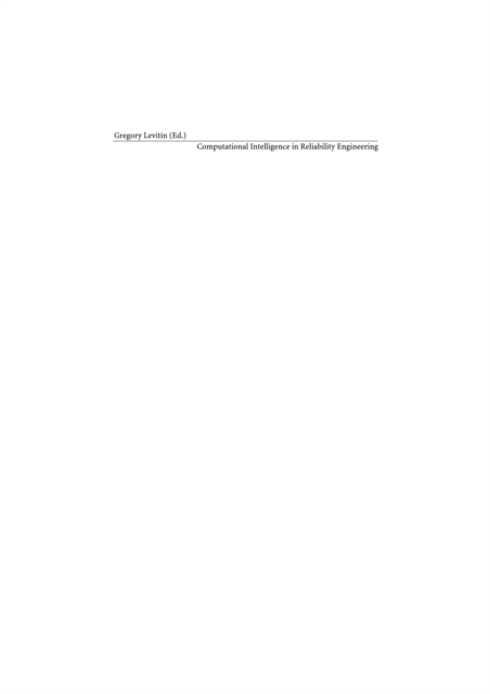 Computational Intelligence in Reliability Engineering