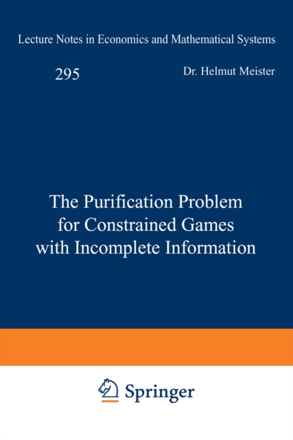 Purification Problem for Constrained Games with Incomplete Information