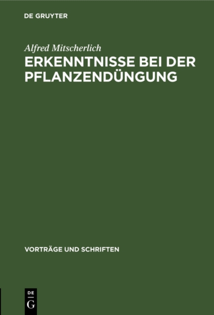 Erkenntnisse bei der Pflanzendungung