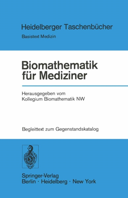 Biomathematik für Mediziner