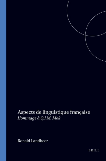 Aspects de linguistique francaise