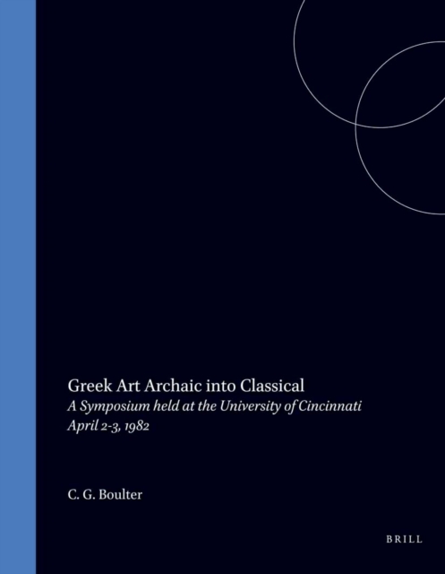 Greek Art. Archaic into Classical