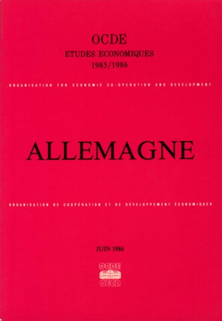 Etudes economiques de l'OCDE : Allemagne 1986