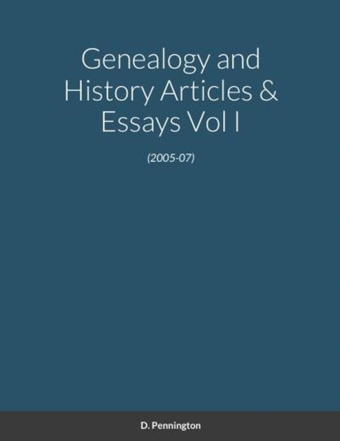 Genealogy And History Articles & Essays