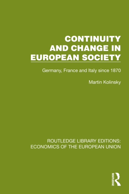 Continuity and Change in European Society