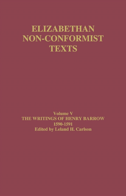 Writings of Henry Barrow, 1590-91