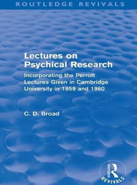 Lectures on Psychical Research (Routledge Revivals)