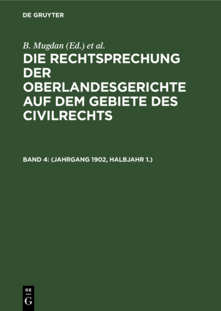 (Jahrgang 1902, Halbjahr 1.)
