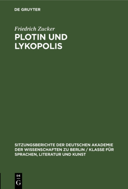 Plotin und Lykopolis