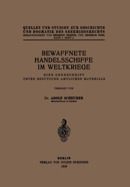 Bewaffnete Handelsschiffe im Weltkriege