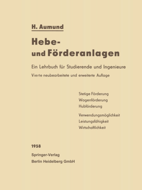 Hebe- und Förderanlagen