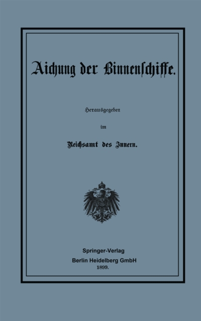 Aichung der Binnenschiffe