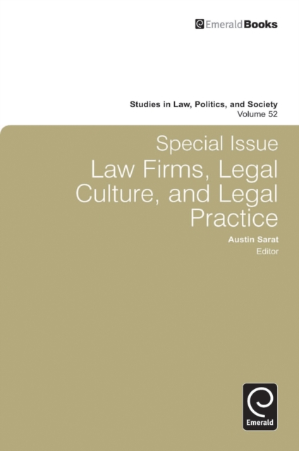 Special Issue: Law Firms, Legal Culture and Legal Practice