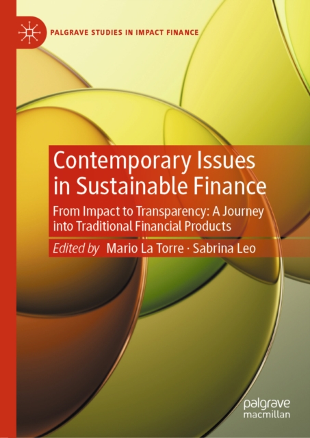Contemporary Issues in Sustainable Finance