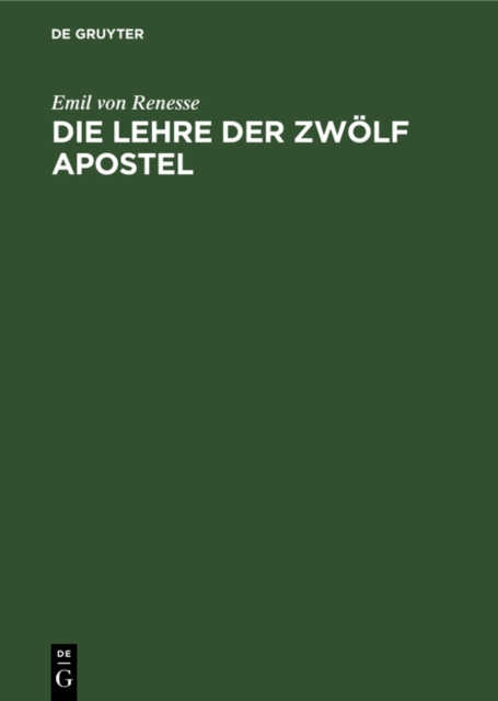 Die Lehre der zwölf Apostel