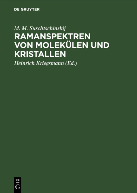 Ramanspektren von Molekulen und Kristallen