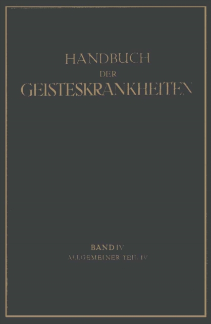 Handbuch der Geisteskrankheiten