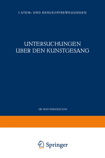 Untersuchungen über den Kunstgesang