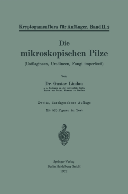 Die mikroskopischen Pilze
