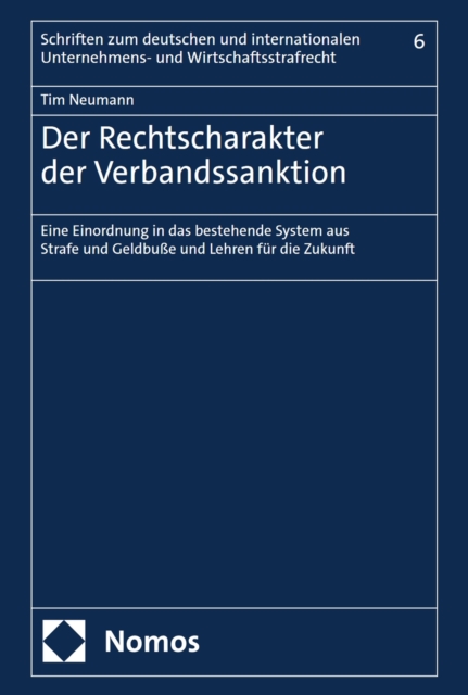Der Rechtscharakter der Verbandssanktion