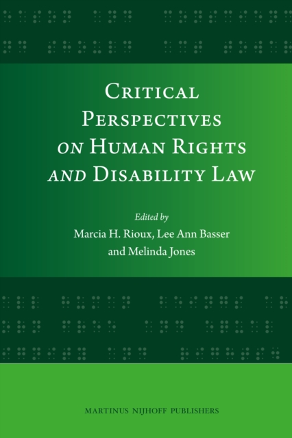Critical Perspectives on Human Rights and Disability Law