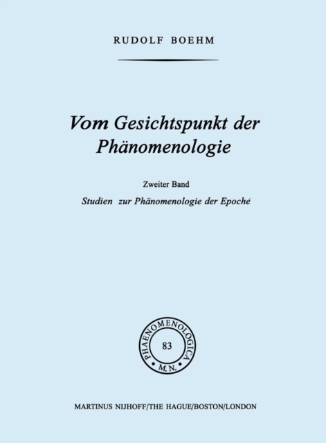 Vom Gesichtspunkt der Phänomenologie