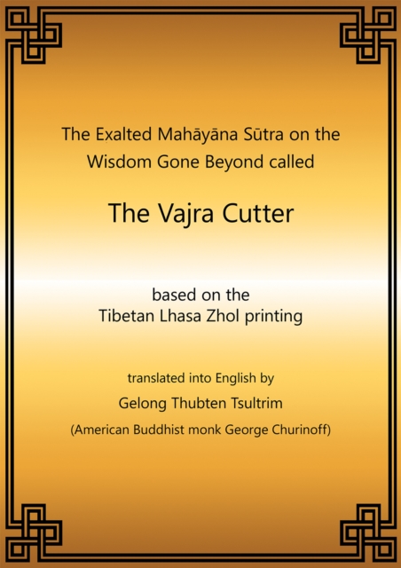 Vajra Cutter Sutra English eBook