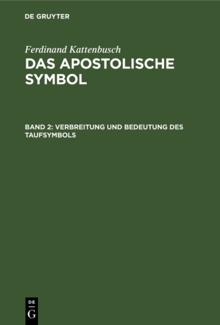 Verbreitung und Bedeutung des Taufsymbols