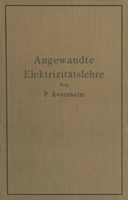 Angewandte Elektrizitätslehre