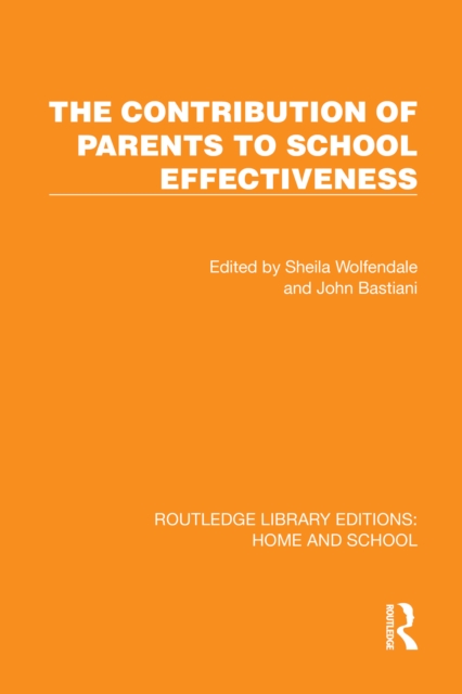 Contribution of Parents to School Effectiveness