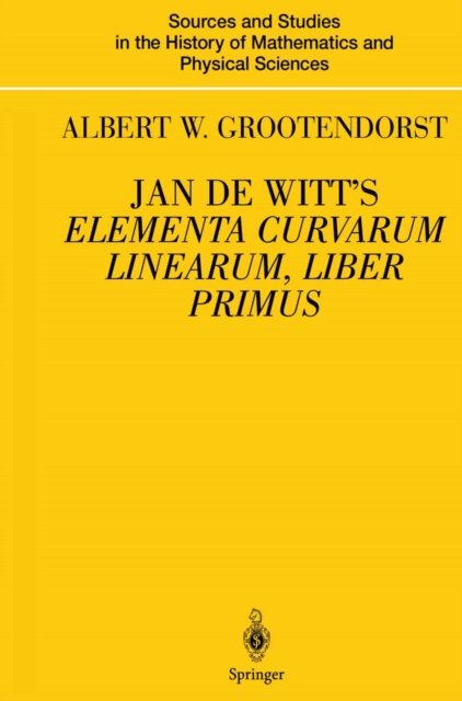 Jan de Witt's Elementa Curvarum Linearum, Liber Primus