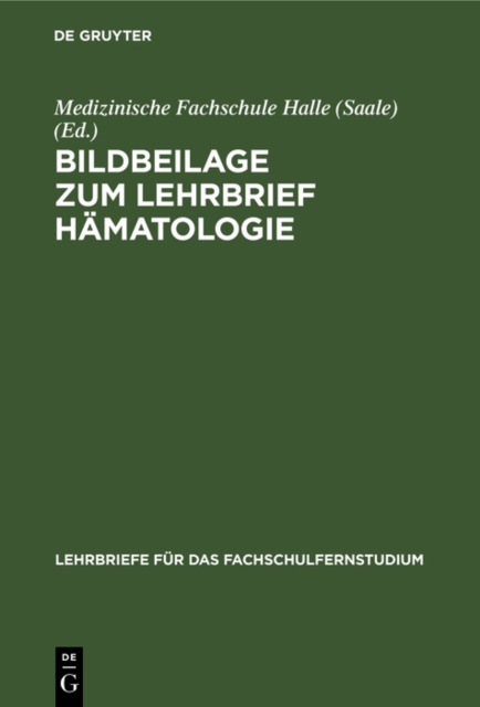 Bildbeilage zum Lehrbrief Hamatologie