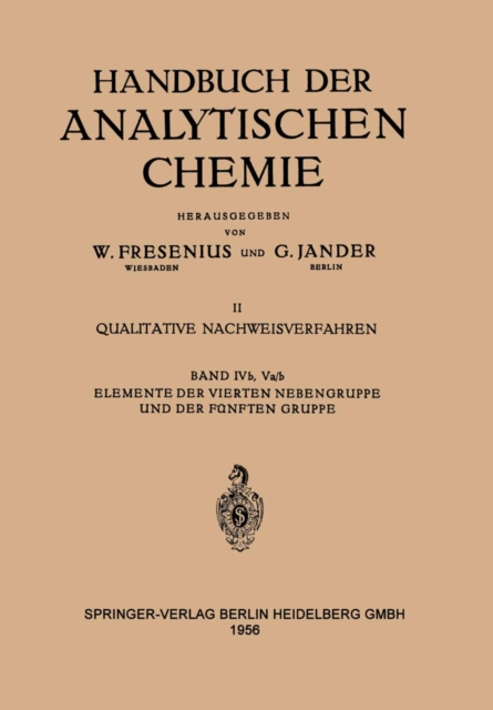 Elemente Der Vierten Nebengruppe und Der Fünften Gruppe