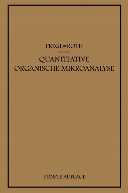Quantitative Organische Mikroanalyse
