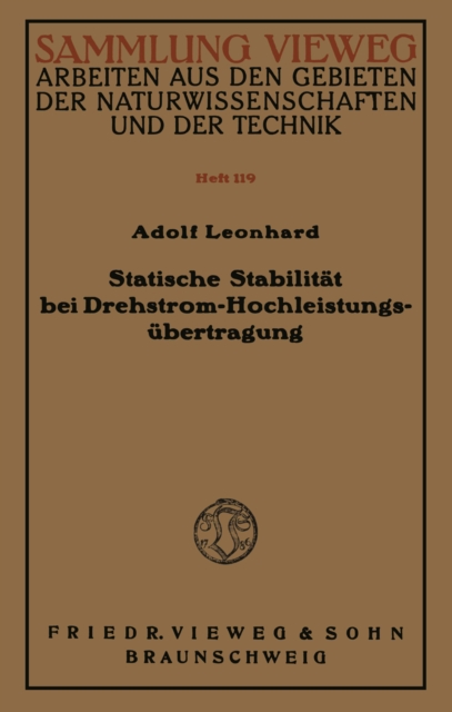 Statische Stabilität bei Drehstrom-Hochleistungsübertragung