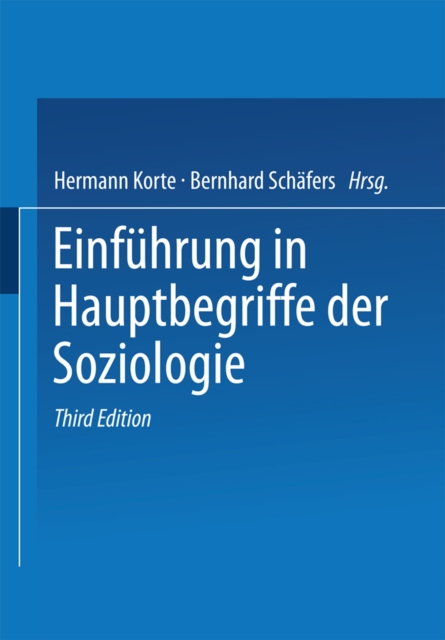 Einführung in Hauptbegriffe der Soziologie