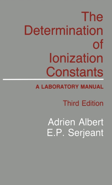 Determination of Ionization Constants