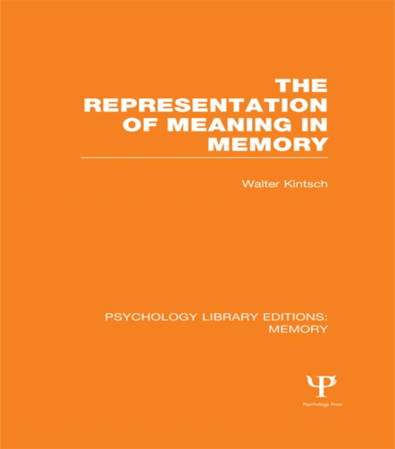 Representation of Meaning in Memory (PLE: Memory)