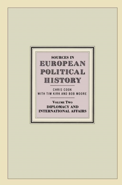 Sources in European Political History