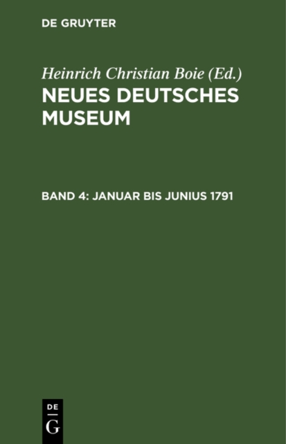 Januar bis Junius 1791