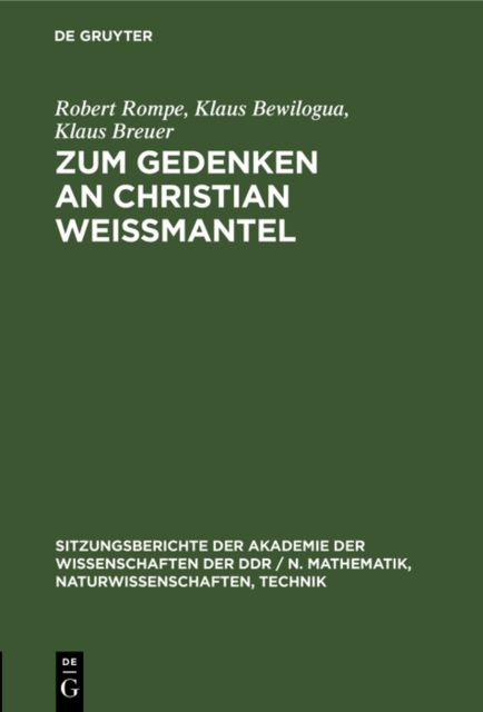 Zum Gedenken an Christian Weimantel