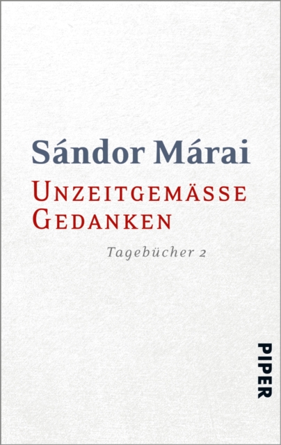 Unzeitgemäße Gedanken