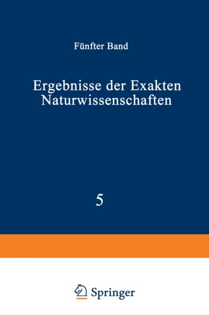 Ergebnisse der Exakten Naturwissenschaften