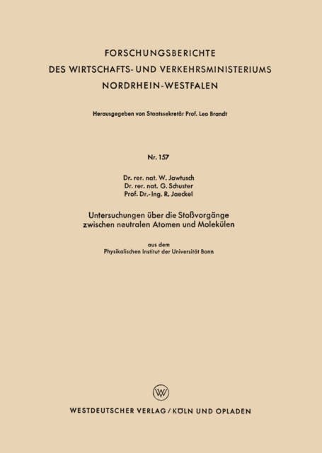 Untersuchungen über die Stoßvorgänge zwischen neutralen Atomen und Molekülen