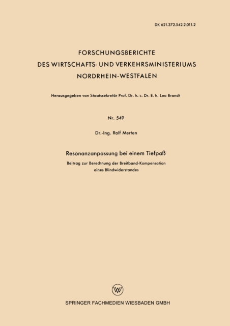 Resonanzanpassung bei einem Tiefpaß