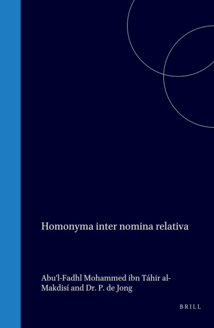 Homonyma inter nomina relativa