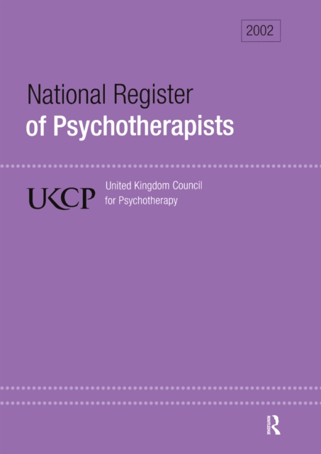 National Register of Psychotherapists 2002
