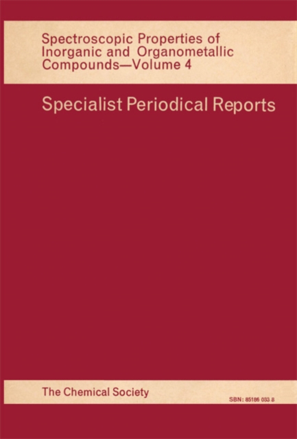 Spectroscopic Properties of Inorganic and Organometallic Compounds
