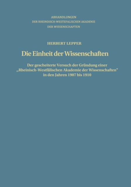 Die Einheit der Wissenschaften